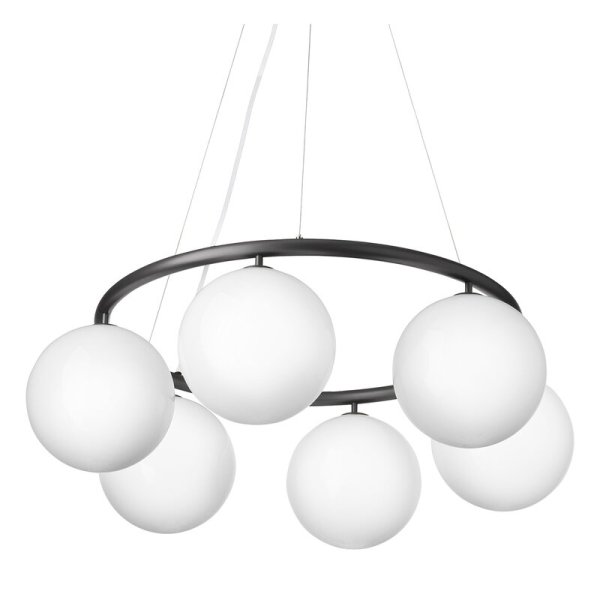 Nuura̲ǥMiira 6 Circular pendant, rock grey - opal whiteץڥȥ饤6(800H200mm)