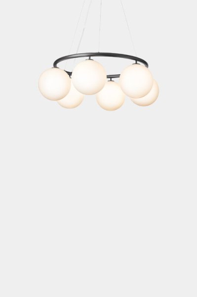 Nuura̲ǥMiira 6 Circular pendant, rock grey - opal whiteץڥȥ饤6(800H200mm)