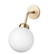 Nuura̲ǥApiales wall lamp, hardwired, brushed brass - opal whiteץ饤(120D175H220mm)