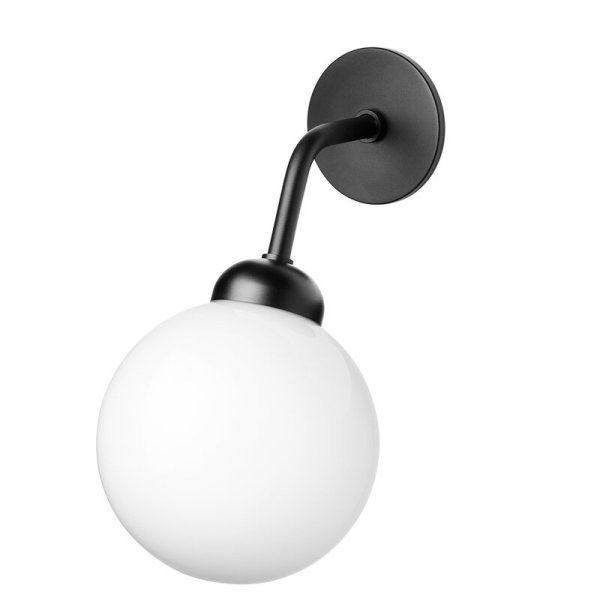 Nuura̲ǥApiales wall lamp, hardwired, satin black - opal whiteץ饤(120D175H220mm)