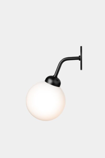 Nuura̲ǥApiales wall lamp, hardwired, satin black - opal whiteץ饤(120D175H220mm)