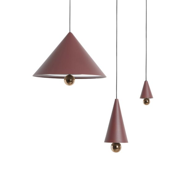 Petite Friture̲ǥCherry LED pendant, mini XS, brown redץڥȥ饤(93H170mm)