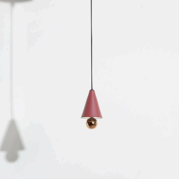 Petite Friture̲ǥCherry LED pendant, mini XS, brown redץڥȥ饤(93H170mm)