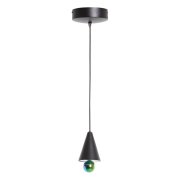 【Petite Friture】北欧デザイン照明「Cherry LED pendant, mini XS, black」ペンダントライト(Φ93×H170mm)