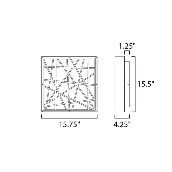 ET2ۥꥫLED󥰥饤ȡINTERSECT1W400L400H110mm