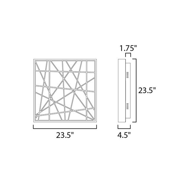 ET2ۥꥫLED󥰥饤ȡINTERSECT1W600L600H110mm