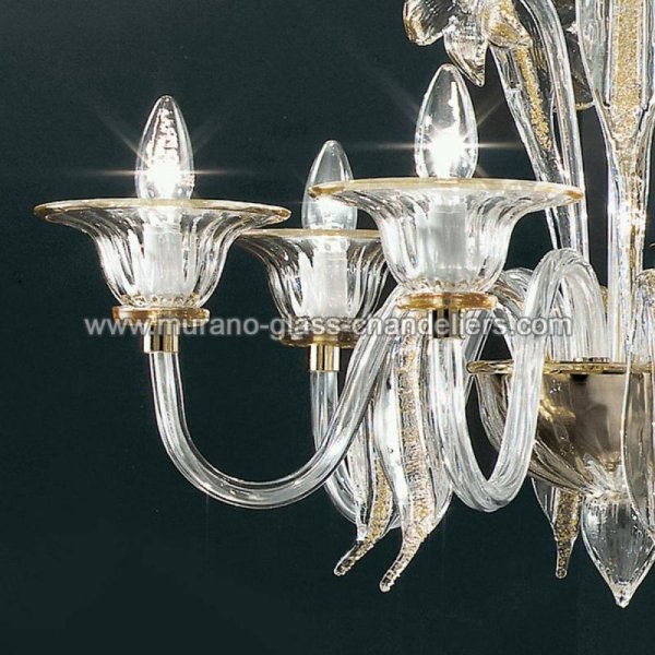 MURANO GLASS CHANDELIERSۥꥢͥ󥬥饹ǥꥢ6ALLOROסW700H550mm