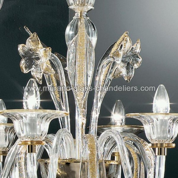 MURANO GLASS CHANDELIERSۥꥢͥ󥬥饹ǥꥢ6ALLOROסW700H550mm