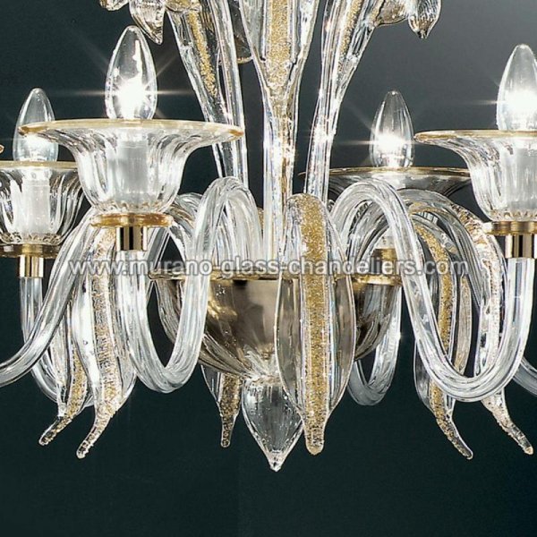 MURANO GLASS CHANDELIERSۥꥢͥ󥬥饹ǥꥢ6ALLOROסW700H550mm