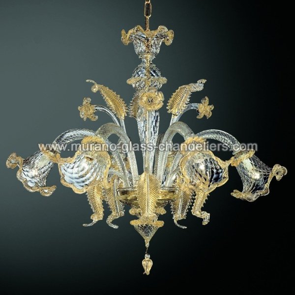 MURANO GLASS CHANDELIERSۥꥢͥ󥬥饹ǥꥢ6CANAL GRANDEסW800H800mm