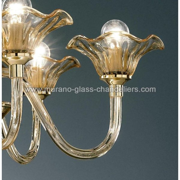 MURANO GLASS CHANDELIERSۥꥢͥ󥬥饹ǥꥢ6CAPULETOסW600H600mm