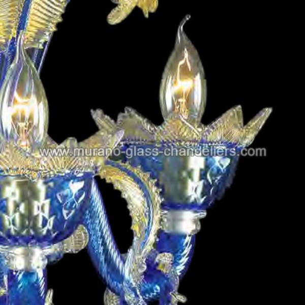 MURANO GLASS CHANDELIERSۥꥢͥ󥬥饹ǥꥢ3CARINEסW490H600mm