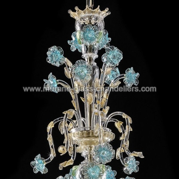 MURANO GLASS CHANDELIERSۥꥢͥ󥬥饹ǥꥢ8CELESTEסW1050H1300mm