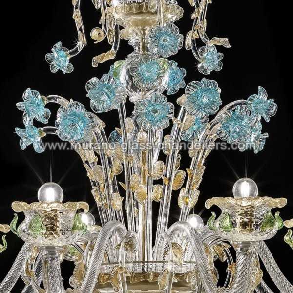 MURANO GLASS CHANDELIERSۥꥢͥ󥬥饹ǥꥢ8CELESTEסW1050H1300mm