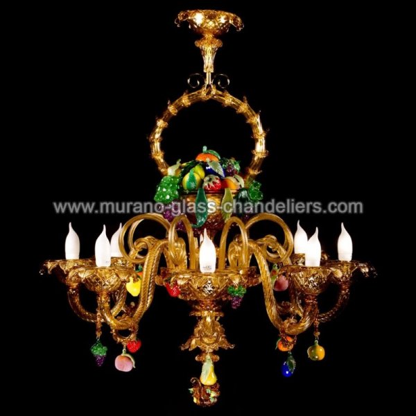 MURANO GLASS CHANDELIERSۥꥢͥ󥬥饹ǥꥢ8CESTO DI FRUTTAסW900H900mm