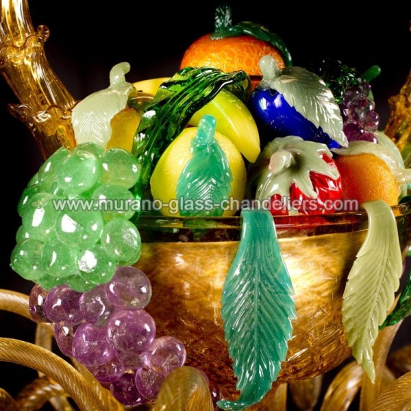 MURANO GLASS CHANDELIERSۥꥢͥ󥬥饹ǥꥢ8CESTO DI FRUTTAסW900H900mm