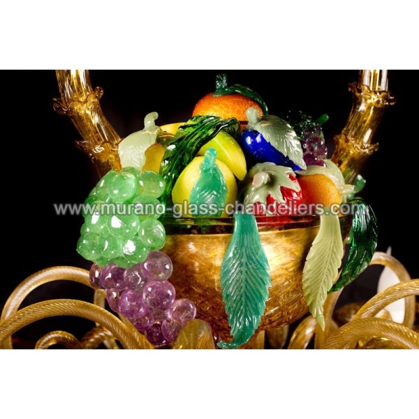 MURANO GLASS CHANDELIERSۥꥢͥ󥬥饹ǥꥢ8CESTO DI FRUTTAסW900H900mm