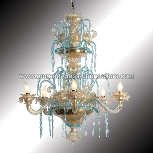 MURANO GLASS CHANDELIERSۥꥢͥ󥬥饹ǥꥢ6CIGNIסW850H920mm