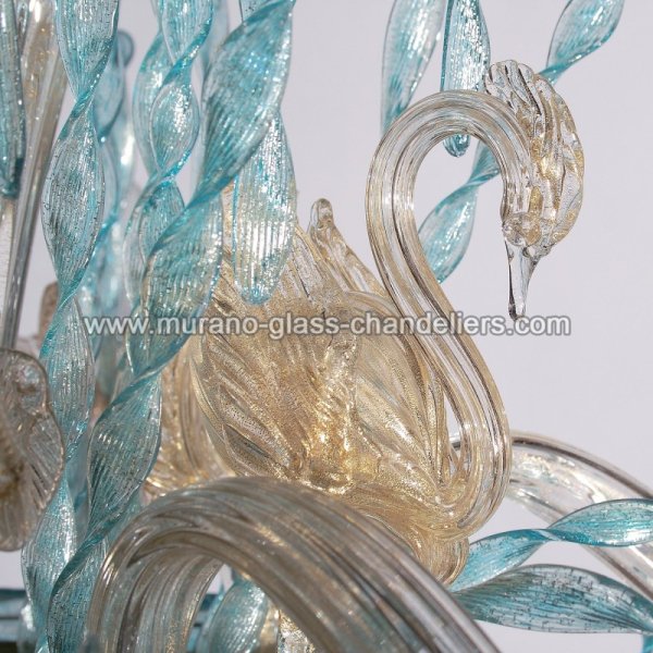 MURANO GLASS CHANDELIERSۥꥢͥ󥬥饹ǥꥢ6CIGNIסW850H920mm