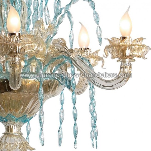 MURANO GLASS CHANDELIERSۥꥢͥ󥬥饹ǥꥢ6CIGNIסW850H920mm