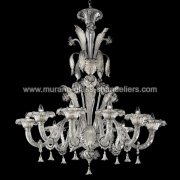 【MURANO GLASS CHANDELIERS】イタリア・ヴェネチアンガラスシャンデリア8灯「CORRER」（W1150×H1200mm）<img class='new_mark_img2' src='https://img.shop-pro.jp/img/new/icons1.gif' style='border:none;display:inline;margin:0px;padding:0px;width:auto;' />