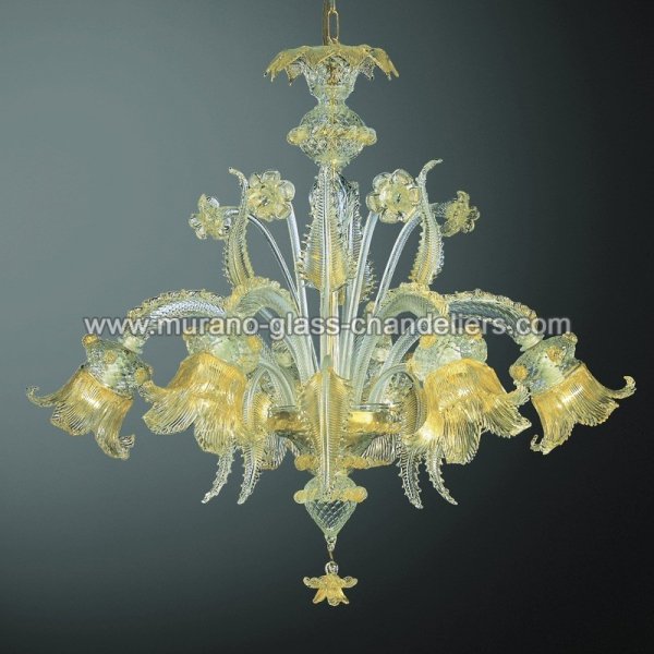 MURANO GLASS CHANDELIERSۥꥢͥ󥬥饹ǥꥢ6FENICEסW900H750mm