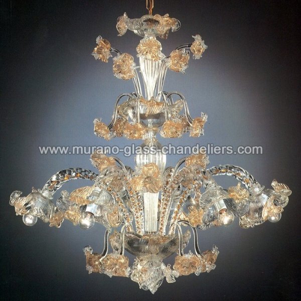 MURANO GLASS CHANDELIERSۥꥢͥ󥬥饹ǥꥢ6FLORAסW800H800mm