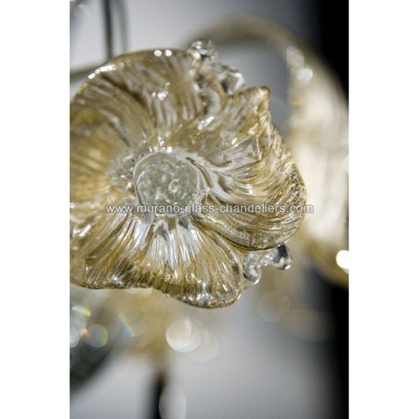 MURANO GLASS CHANDELIERSۥꥢͥ󥬥饹ǥꥢ6FLORAסW800H800mm