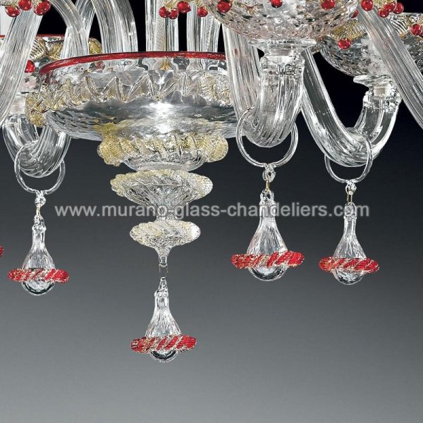 MURANO GLASS CHANDELIERSۥꥢͥ󥬥饹ǥꥢ6FLORENZAסW760H600mm