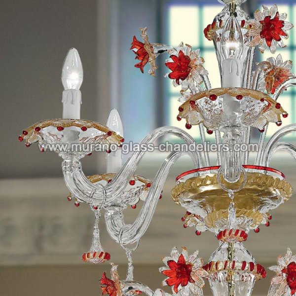 MURANO GLASS CHANDELIERSۥꥢͥ󥬥饹ǥꥢ18FLORENZAסW1450H1250mm