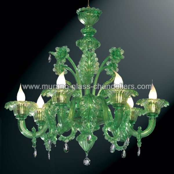 MURANO GLASS CHANDELIERSۥꥢͥ󥬥饹ǥꥢ6GIADAסW720H750mm