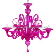 【MURANO GLASS CHANDELIERS】イタリア・ヴェネチアンガラスシャンデリア8灯「GOLDONI」（W850×H850mm）<img class='new_mark_img2' src='https://img.shop-pro.jp/img/new/icons1.gif' style='border:none;display:inline;margin:0px;padding:0px;width:auto;' />