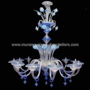 MURANO GLASS CHANDELIERSۥꥢͥ󥬥饹ǥꥢ12GRISELDAסW1100H1400mm