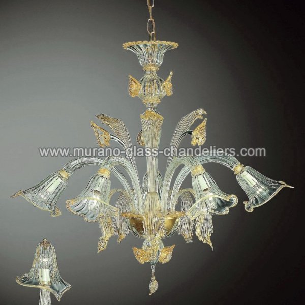 MURANO GLASS CHANDELIERSۥꥢͥ󥬥饹ǥꥢ5LAGUNAסW850H800mm