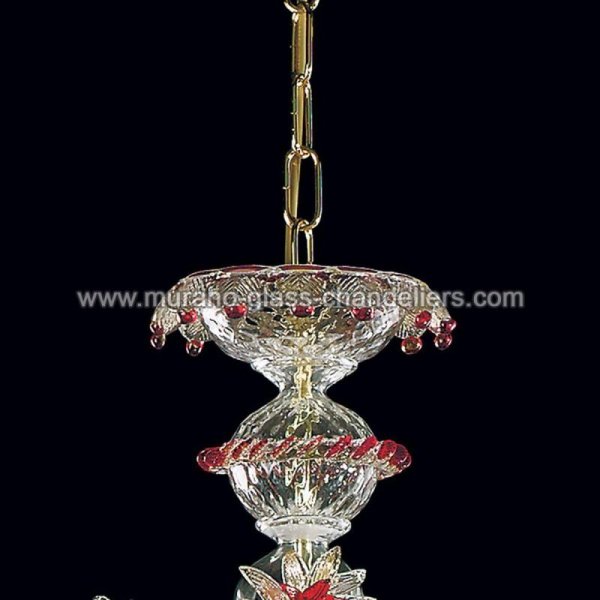 MURANO GLASS CHANDELIERSۥꥢͥ󥬥饹ǥꥢ6ROSALBAסW740H580mm