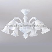 MURANO GLASS CHANDELIERSۥꥢͥ󥬥饹ǥꥢ6TARAסW850H550mm