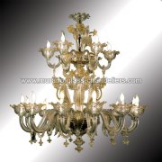 【MURANO GLASS CHANDELIERS】イタリア・ヴェネチアンガラスシャンデリア18灯「TORCELLO」（W1400×H1400mm）<img class='new_mark_img2' src='https://img.shop-pro.jp/img/new/icons1.gif' style='border:none;display:inline;margin:0px;padding:0px;width:auto;' />