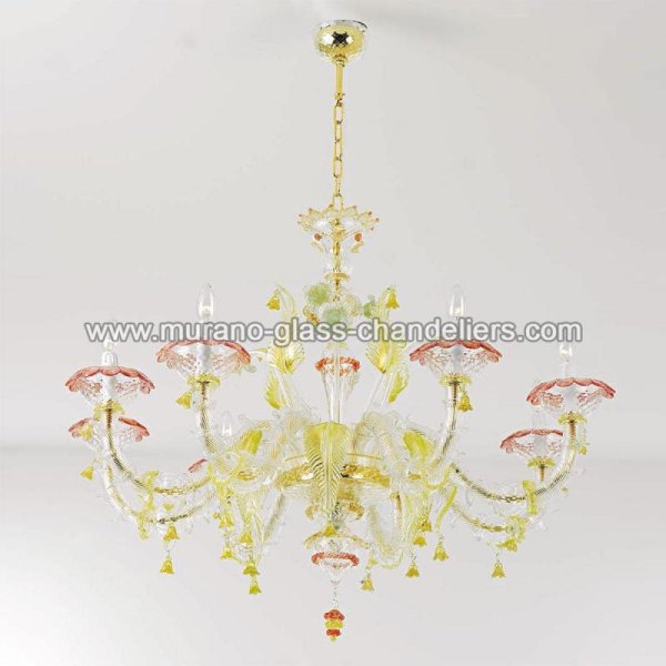 MURANO GLASS CHANDELIERSۥꥢͥ󥬥饹ǥꥢ8VALERIAסW1000H900mm