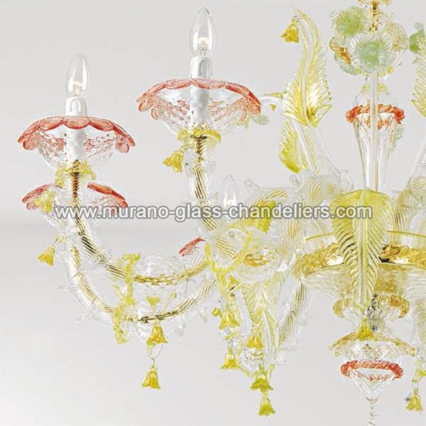 MURANO GLASS CHANDELIERSۥꥢͥ󥬥饹ǥꥢ8VALERIAסW1000H900mm