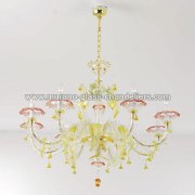 【MURANO GLASS CHANDELIERS】イタリア・ヴェネチアンガラスシャンデリア8灯「VALERIA」（W1000×H900mm）<img class='new_mark_img2' src='https://img.shop-pro.jp/img/new/icons1.gif' style='border:none;display:inline;margin:0px;padding:0px;width:auto;' />