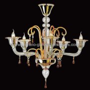 【MURANO GLASS CHANDELIERS】イタリア・ヴェネチアンガラスシャンデリア5灯「ALCESTI」（W800×H750mm）<img class='new_mark_img2' src='https://img.shop-pro.jp/img/new/icons1.gif' style='border:none;display:inline;margin:0px;padding:0px;width:auto;' />