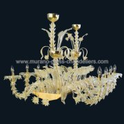 【MURANO GLASS CHANDELIERS】イタリア・ヴェネチアンガラスシャンデリア8灯「ALVIN」（W1300×H800mm）<img class='new_mark_img2' src='https://img.shop-pro.jp/img/new/icons1.gif' style='border:none;display:inline;margin:0px;padding:0px;width:auto;' />