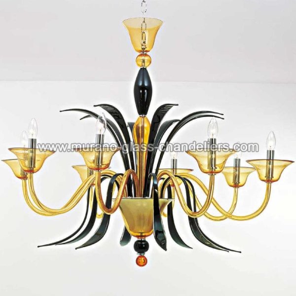 MURANO GLASS CHANDELIERSۥꥢͥ󥬥饹ǥꥢ8BACCANTIסW1100H950mm