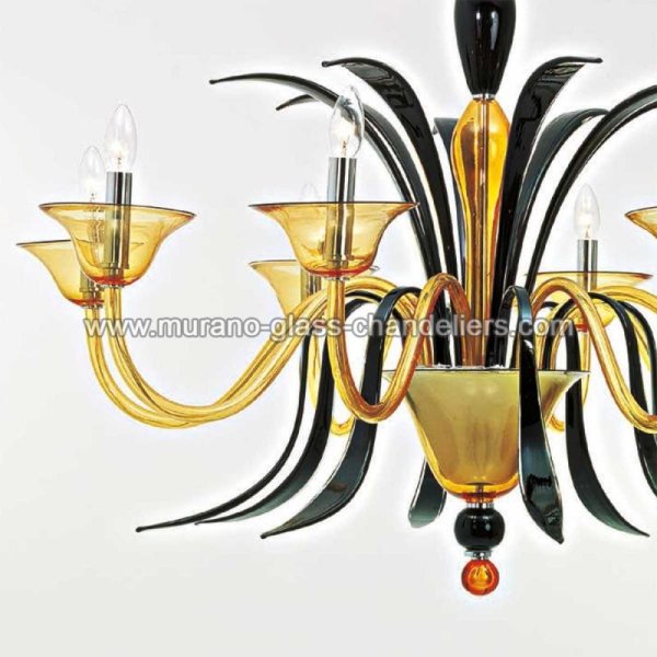 MURANO GLASS CHANDELIERSۥꥢͥ󥬥饹ǥꥢ8BACCANTIסW1100H950mm