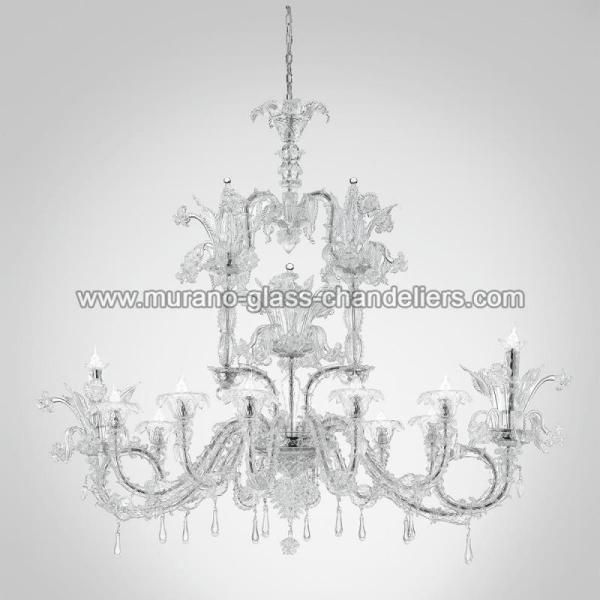 MURANO GLASS CHANDELIERSۥꥢͥ󥬥饹ǥꥢ12CHANDRAסW1600H1400mm