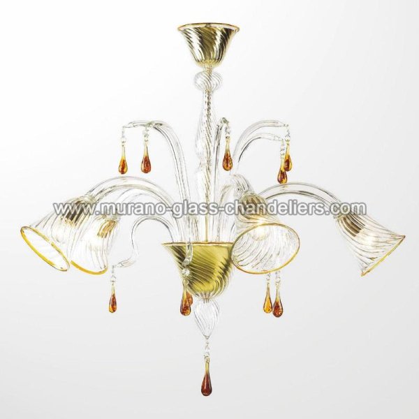 MURANO GLASS CHANDELIERSۥꥢͥ󥬥饹ǥꥢ5CRISTAסW850H800mm