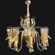 【MURANO GLASS CHANDELIERS】イタリア・ヴェネチアンガラスシャンデリア10灯「DELILAH」（W950×H950mm）<img class='new_mark_img2' src='https://img.shop-pro.jp/img/new/icons1.gif' style='border:none;display:inline;margin:0px;padding:0px;width:auto;' />