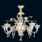 【MURANO GLASS CHANDELIERS】イタリア・ヴェネチアンガラスシャンデリア8灯「DIVINA」（W900×H850mm）<img class='new_mark_img2' src='https://img.shop-pro.jp/img/new/icons1.gif' style='border:none;display:inline;margin:0px;padding:0px;width:auto;' />