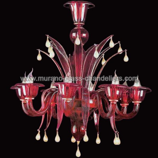 MURANO GLASS CHANDELIERSۥꥢͥ󥬥饹ǥꥢ8DRACOסW760H830mm