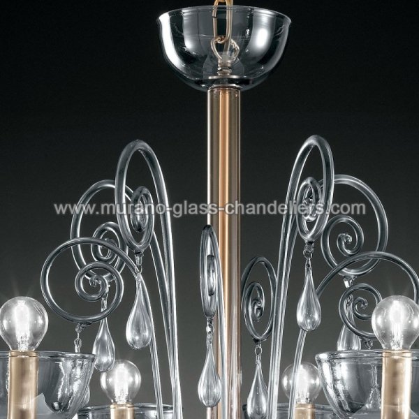 MURANO GLASS CHANDELIERSۥꥢͥ󥬥饹ǥꥢ8DUNCANסW940H760mm